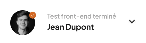 notifaction envoyée quand un développeur a terminé un test